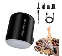 Pompe à air électrique rechargeable avec lumière pour camping | Oudoor 2200mAh Batterie Gonflage Pignon de Soufflage pour Camping Maison Terrasses Voyage Pique-nique
