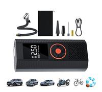 Pompe à air électrique, rechargeable sans fil - Arrêt automatique - Gonfleur de pneu portable - Compresseur d'air portable pour moto, vélo, scooter, jouets gonflables pour la maison, l'extérieur, les