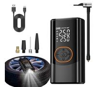 Pompe à air électrique sans fil intelligente, compresseur d'air multi-mode avec lumières LED, pompe à pneu d'extérieur portable pour le sport, les voyages, le camping et le gonflage soudain