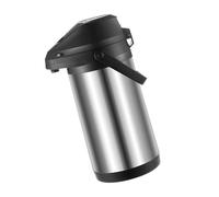 Pompe à air en acier inoxydable de qualité supérieure - 1900 ml - Base anti-fuite - Distribution rapide d'eau chaude pour intérieur et extérieur - Portable - Grande taille pour thé, café