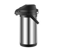 Pompe à air en acier inoxydable de qualité supérieure - 1900 ml - Base anti-fuite - Distribution rapide d'eau chaude pour intérieur et extérieur - Avec bouton pression