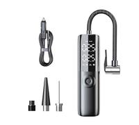 Pompe à air for pneus de Voiture 12 V 150 psi, compresseur d'air Portable, gonfleur électrique Filaire for Voiture, Moto, vélo, avec Cordon d'alimentation rallongé