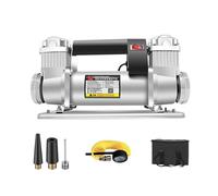 Pompe à air haute pression 12 V/24 V, gonfleur double cylindre, pompe rapide for jeux tout-terrain, de gonflage pneus voiture puissance Haute efficacité(12V)