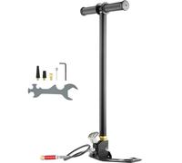Pompe à air manuelle 4500 psi Pompe pour fusil à air comprimé 310Bar Pompe PCP - Pompe manuelle à 3 étages pour chargeur de fusil à main - Pompe à étrier à trois étages - Kit complet d'accessoires.