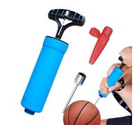 Pompe à air manuelle - Mini gonfleur de balle portable, système manuel universel | -sept fois, trois centimètres, cinq centimètres, outil en plastique PP bleu, gonflage rapide pour ballon de