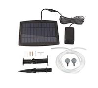 Pompe à air oxygénateur alimentée par énergie solaire pour piscine extérieure, étang et aquarium, batterie intégrée de 2200 mAh, aérateur à fonctionnement silencieux avec corps en