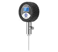 Pompe à air : pompe avec manomètre numérique, gonfleur à billes haute pression avec outil de test de précision | Performance de gonflage haute résistance, design portable, pneu multidepar