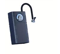 Pompe à Air Portable avec Manomètre, Compresseur sans Fil pour Pneus de Voiture, Noir, Tube Tressé en Nylon, Gonflage Rapide, Écran LCD