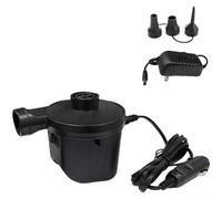Pompe à air portable de voiture 12 V pour gonfler les lits gonflables, les flotteurs de piscine, les canapés gonflables avec double entrée d'alimentation 110 V 240 V et 12 V compatible avec prise