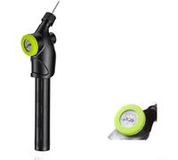 Pompe à air portable double action pour basket-ball, football, volley-ball avec manomètre de 160 PSI et construction légère (B)