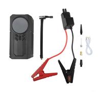 Pompe à air portable légère avec lumière LED pour démarreur et gonfleur de pneus pour tous les véhicules (6000 normal)