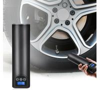 Pompe à air portable multifonctionnelle Compresseur Auto Lumières LED intégrées Mini Portable Sans Fil Rechargeable Pneus Gonflable Noir