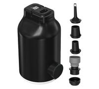 Pompe à air portable pour gonflables, pompe électrique portable avec 5 buses et lumière LED | Accessoires pour sports et loisirs de plein air pour camping, matelas, kayak et piscine