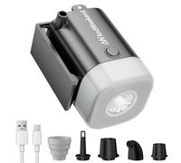 Pompe à air portable pour le camping et les voyages - Gonflage et dégonflage rapides avec lanterne LED intégrée, parfaite pour matelas gonflables, flotteurs de piscine et matelas de couchage