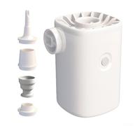 Pompe à air portable pour l'extérieur avec lumière LED, rechargeable par USB, prend en charge le gonflage et l'extraction d'air des coussins avec 4 options de buse