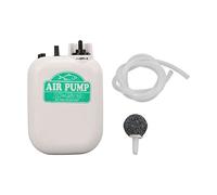 Pompe à air pour Aquarium avec Pierre à Bulles et Tuyau, aérateur de bac à Poissons alimenté par Batterie, Pompe à oxygène silencieuse et Portable pour la pêche en Plein air, Les