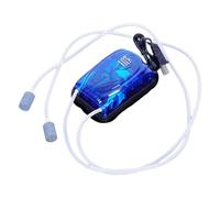 Pompe à air pour aquarium - Mini pompe USB pour aquarium, ultra silencieuse, économie d'énergie, comprend des pierres d'air et un tube d'oxygène pour réservoirs d'eau douce et salée, installation