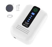 Pompe à air pour aquarium - Pompe à air pour aquarium 2600 mAh | Mousseur d'aquarium | Aérateur d'oxygène silencieux, débit d'air réglable USB rechargeable à sortie unique | Sortie 2 l par min, design