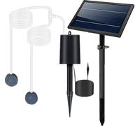 Pompe à air pour bassin Aérateur, à énergie solaire, modes réglables, pour l'extérieur