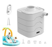 Pompe À Air Pour Matelas Gonflable - Outil de Déflation avec 6 Buses | Gonfleur à Remplissage Rapide | pour Matelas de Camping Bateaux Bouées de Piscine Canapé Gonflable et Lits Pneumatiques d'Extérie