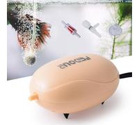 Pompe à Air pour Mini Aquarium, Pompe à Oxygène pour Aquarium Silencieuse avec Sortie Unique, Bulleur pour Aquariums avec Accessoires Complets pour Aquariums Jusqu'à 75L