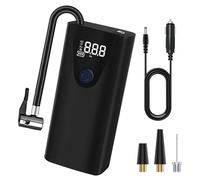 Pompe à air pour pneus de vélo, pompe à air portable | Compresseur d'air rechargeable, pompe à air compacte pour vélos, gonfleur de pneu pour usage domestique, gonfleur numérique, vélos familiaux et