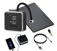 Pompe à air pour pneus de voiture | Gonfleur de pneu de voiture sans fil - Outil portable électrique sans fil rechargeable automatique pour vélos, motos, voitures, camions, camping