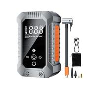 Pompe à air pour pneus de voiture - Gonfleur numérique portable pour pneus, mini compresseur d'air avec manomètre | TYPE-C rechargeable, lumière LED, 22L/min, 3-150 PSI, gonflement rapide pour Bi