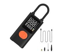 Pompe À Air pour Pneus De Voiture,Pompe à Air pour Voiture - Gonfleur avec Manomètre Numérique et Lumière Rechargeable pour Véhicules Sports Camping Réparation Vélo Moto Ballon Voyage Conditions