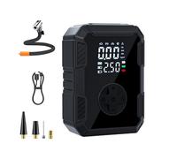 Pompe À Air Pour Voiture, 10 bar Rechargeable Sans Fil avec Éclairage LED, Pompe à Air Portable pour Pneus de Voiture, Pour SUV Berline Vélo Moto Basketball Football Ballons de Sport Jouets Gonflables