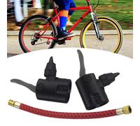 Pompe À Air Pour Vtt Et Vélo De Route, Tube De Gonflage Avec Adaptateur De Valves À Double Tête De Remplacement, Composant Utile Pour Bicyclette