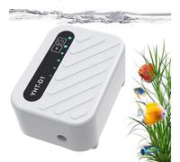 Pompe à air rechargeable par USB pour aquarium, aération portable avec sortie de bulle moteur silencieuse, soutien de la circulation de l'oxygène, idéal pour le transport d'appâts de voyage