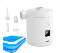 Pompe à air rechargeable portable-pompe électrique compacte avec affichage numérique, chargement USB, sans fil, gonflage et dégonflage efficaces de l'air, adaptée aux matelas pneumatiques, bouées, bat