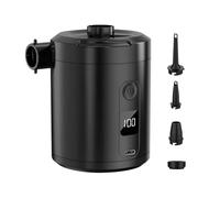 Pompe à air sans fil rechargeable - Gonfleur portable 80 x 80 x 111 mm, batterie 5 200 mAh, débit de 280 L/min avec fonction de remplissage rapide | Jouet gonflable et outil de matelas avec piscine, p