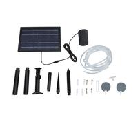 Pompe À Air Solaire Avec 2 Pierres à Bulles, Tuyau 8W 10V 2400mAh, ABS Et Polysilicium - Aérateur Bassin, Pompe Bassin Solaire, Augmente L’oxygène, Économie D’énergie, Pour