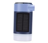 Pompe à Air Solaire avec Lanterne de Camping, Gonfleur électrique | Rechargeable USB C, Batterie 4000 MAh, Flux D’air Réversible, 4 Adaptateurs de Buse pour Matelas Pneumatiques et Bateaux