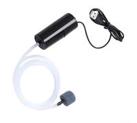 Pompe à air USB silencieuse pour aquarium Mini Bubbler USB | Moteur silencieux de moins de 45 dB, alimenté par USB, taille compacte, idéal pour les nano réservoirs