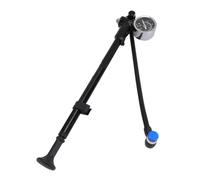 Pompe à air vélo 300PSI en Alliage d'aluminium avec manomètre - Contrôle précis de la Pression, Compatible Fourche Avant et Suspension arrière, idéale pour Cyclistes exigeants (Noire)