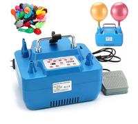 Pompe À Ballon Électrique Électrique, Gonfleur Automatique de Ballon 800 W avec Double Buse Et Interrupteur Au Pied, Réglages de Gonflage Chronométrés Et Quantitatifs, Pompe À Ballon Électrique