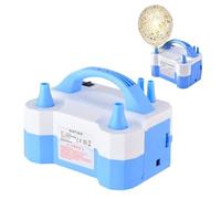 Pompe à Ballon électrique - Gonfleur Automatique Portable à Double buse - Décoration de fête - 680 W - avec Outil de Liaison pour révélation de Sexe d'anniversaire, fête prénatale