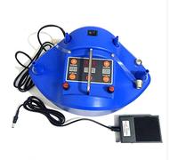 Pompe À Ballon Électrique Précision, Gonfleur Ballons Portable, Avec Compteur Minuterie Numérique, Pompe À Double Buse, Pédales, For Décorations Fête, Événements, Configuration Rapide(Blue)