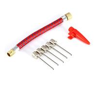 Pompe à Ballon, Gonfleur Pompe à Ballon avec Aiguille Pins Set Adaptateur pour Valve de Football Basket-Ball Volley Rugby