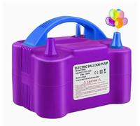 Pompe À Ballons Électrique, 3-en-1 Machine A Gonfler Les Ballons, avec Fiche CEE-7/16 pour Gonfler/Dégonfler, pour Équipements De Natation, Matelas Et Décorations De Fêtes (Blanc-Rose)