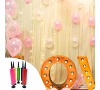 Pompe à Ballons Manuelle,Gonfleur Portable - Pompe à Ballons Portable pour Voyage Maison Mariage Fête Piscine Yoga Extérieur Loisirs