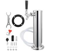 Pompe A Biere Tour de bière pression à robinet unique, tour distributeur chromée avec ressort for la maison, tuyau, clé idéale for l'installation pour Bar