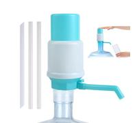 Pompe à bouteille d'eau - Outil de pompe à pression manuelle - Système de distribution d'eau réglable - Longueur du tube résistant aux déversements avec couvercle de sortie - Eau portable - Accessoire