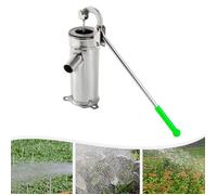 Pompe à bras en acier inoxydable - Pompe à eau manuelle - Pompe de jardin en acier inoxydable - Pompe à eau de puits profonds