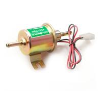 Pompe à carburant électrique 12V/24V : Pompe de transfert de carburant diesel universelle basse tension HEP-02A pour modification de voitures et de motos 24V Gold