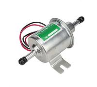 Pompe à Carburant Électrique 24V à Piston Universelle, Argent | Débit Stable De 110 L/H Pour Alimentation Constante, Conception À Piston, Pompe Essence Pour Voiture Camion Bateau, Argent