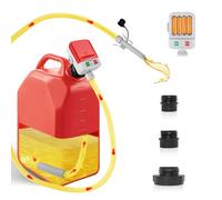 Pompe à Carburant Électrique pour Bidon - 3,2 GPM à Débit Rapide avec Arrêt Automatique, 3 Adaptateurs pour Réservoirs, Alimentation par Piles, Pompe de Transfert de Carburant avec Sac de Rangement